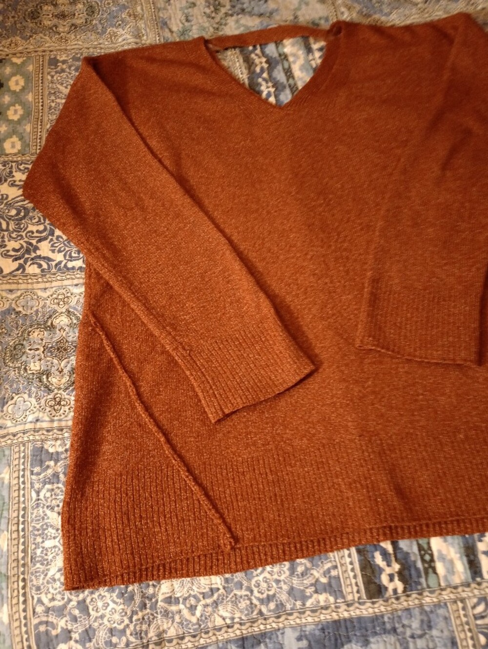 Boho Oversized Knit Sweater- Rustic Color - Picture 4 of 12